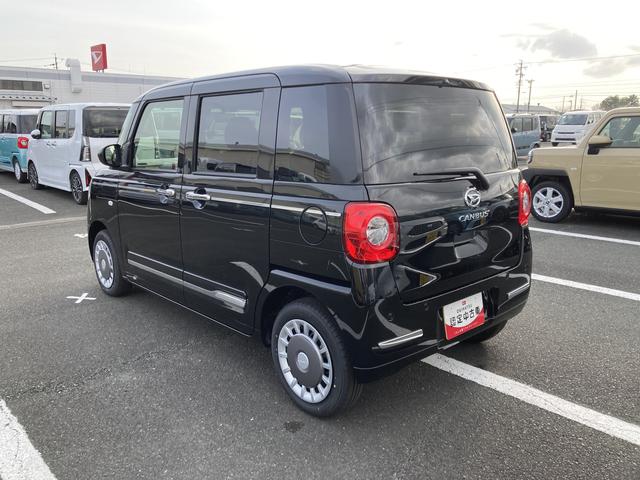 ムーヴキャンバスセオリーG14インチフルホイールキャップ LEDヘッドランプ LEDフォグランプ ホっとカップホルダー 両側パワースライドドア キーフリーシステム プッシュボタンスタート UVカットガラス(静岡県)の中古車