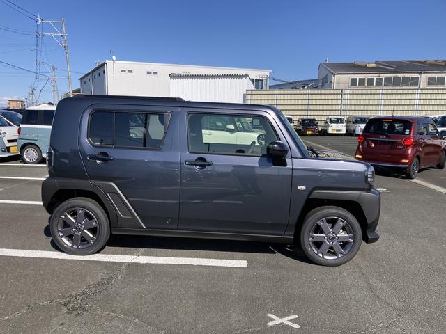 タフトG ダーククロムベンチャー15インチアルミホイール オートレベリング機能付フルLEDヘッドランプ LEDフォグランプ 本革巻ステアリングホイール 本革巻インパネセンターシフト(静岡県)の中古車