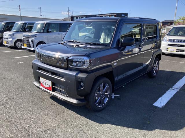 タフトG ダーククロムベンチャー15インチアルミホイール オートレベリング機能付フルLEDヘッドランプ LEDフォグランプ 本革巻ステアリングホイール 本革巻インパネセンターシフト(静岡県)の中古車