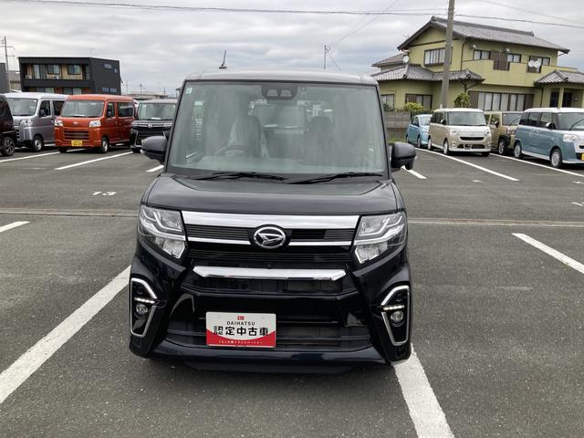 タントカスタムＲＳ１５インチアルミホイール　キーフリーシステム　プッシュボタンスタート　オートエアコン（プッシュ式）　フルＬＥＤヘッドランプ　オート格納式カラードドアミラー　本革巻ステアリングホイール（静岡県）の中古車