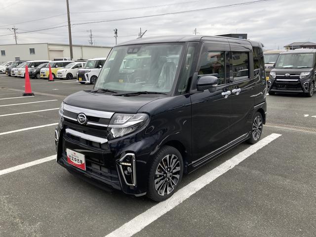 タントカスタムＲＳ１５インチアルミホイール　キーフリーシステム　プッシュボタンスタート　オートエアコン（プッシュ式）　フルＬＥＤヘッドランプ　オート格納式カラードドアミラー　本革巻ステアリングホイール（静岡県）の中古車