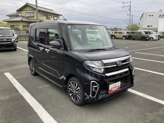 タントカスタムＲＳ１５インチアルミホイール　キーフリーシステム　プッシュボタンスタート　オートエアコン（プッシュ式）　フルＬＥＤヘッドランプ　オート格納式カラードドアミラー　本革巻ステアリングホイール（静岡県）の中古車