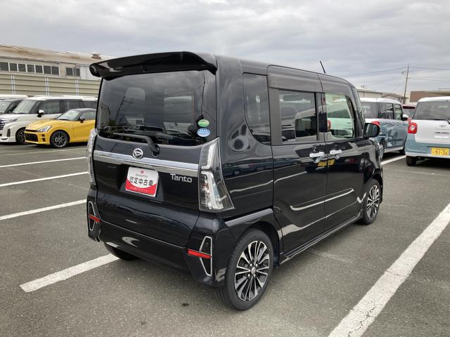 タントカスタムＲＳ１５インチアルミホイール　キーフリーシステム　プッシュボタンスタート　オートエアコン（プッシュ式）　フルＬＥＤヘッドランプ　オート格納式カラードドアミラー　本革巻ステアリングホイール（静岡県）の中古車