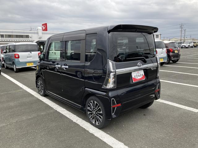 タントカスタムＲＳ１５インチアルミホイール　キーフリーシステム　プッシュボタンスタート　オートエアコン（プッシュ式）　フルＬＥＤヘッドランプ　オート格納式カラードドアミラー　本革巻ステアリングホイール（静岡県）の中古車