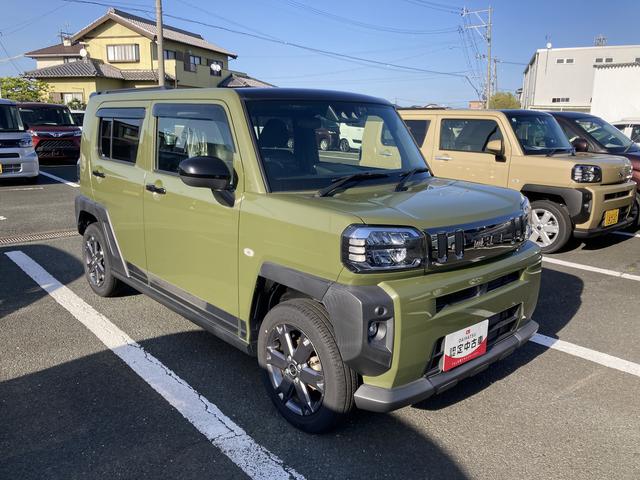 タフトＧ１５インチアルミホイール　オートレベリング機能付フルＬＥＤヘッドランプ　ＬＥＤフォグランプ　本革巻ステアリングホイール　本革巻インパネセンターシフト　ＴＦＴカラーマルチインフォメーションディスプレイ（静岡県）の中古車