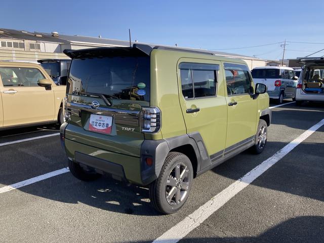 タフトＧ１５インチアルミホイール　オートレベリング機能付フルＬＥＤヘッドランプ　ＬＥＤフォグランプ　本革巻ステアリングホイール　本革巻インパネセンターシフト　ＴＦＴカラーマルチインフォメーションディスプレイ（静岡県）の中古車