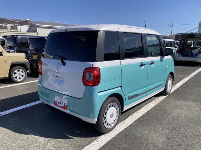 ムーヴキャンバスストライプスＧ１４インチフルホイールキャップ　ＬＥＤヘッドランプ　ＬＥＤフォグランプ　ホっとカップホルダー　両側パワースライドドア　キーフリーシステム　プッシュボタンスタート　ＵＶカットガラス（静岡県）の中古車