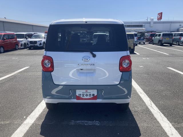 ムーヴキャンバスストライプスＸ１４インチフルホイールキャップ　キーフリーシステム　プッシュボタンスタート　ＵＶカットガラス　両側パワースライドドア　ハロゲンヘッドライト　ラゲージアンダーボックス（静岡県）の中古車