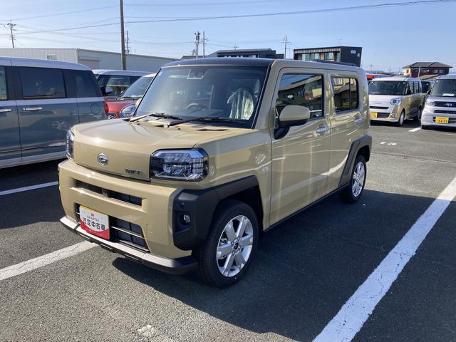 タフトＧ１５インチアルミホイール　オートレベリング機能付フルＬＥＤヘッドランプ　ＬＥＤフォグランプ　本革巻ステアリングホイール　本革巻インパネセンターシフト　ＴＦＴカラーマルチインフォメーションディスプレイ（静岡県）の中古車