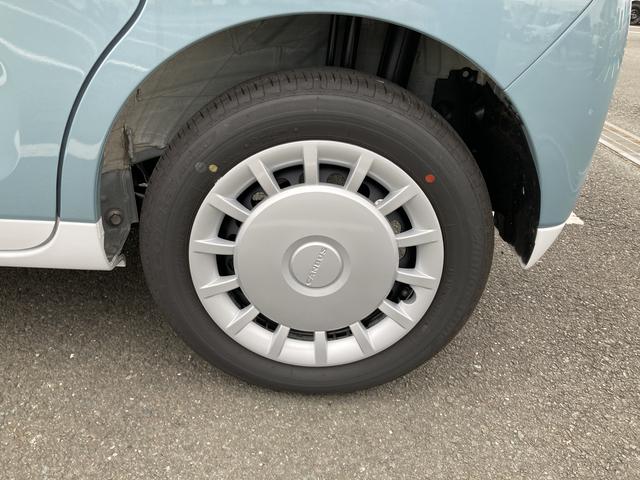 ムーヴキャンバスストライプスＸ１４インチフルホイールキャップ　キーフリーシステム　プッシュボタンスタート　ＵＶカットガラス　両側パワースライドドア　ハロゲンヘッドライト　ラゲージアンダーボックス（静岡県）の中古車