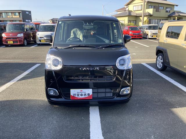 ムーヴキャンバスセオリーＧターボ１４インチフルホイールキャップ　ＬＥＤヘッドランプ　ＬＥＤフォグランプ　ホっとカップホルダー　両側パワースライドドア　キーフリーシステム　プッシュボタンスタート　ＵＶカットガラス（静岡県）の中古車