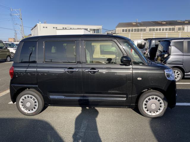 ムーヴキャンバスセオリーＧターボ１４インチフルホイールキャップ　ＬＥＤヘッドランプ　ＬＥＤフォグランプ　ホっとカップホルダー　両側パワースライドドア　キーフリーシステム　プッシュボタンスタート　ＵＶカットガラス（静岡県）の中古車