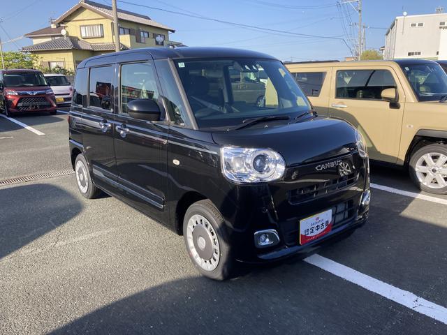 ムーヴキャンバスセオリーＧターボ１４インチフルホイールキャップ　ＬＥＤヘッドランプ　ＬＥＤフォグランプ　ホっとカップホルダー　両側パワースライドドア　キーフリーシステム　プッシュボタンスタート　ＵＶカットガラス（静岡県）の中古車