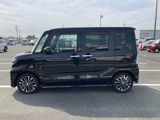 タントカスタムＲＳ１５インチアルミホイール　キーフリーシステム　プッシュボタンスタート　オートエアコン（プッシュ式）　フルＬＥＤヘッドランプ　オート格納式カラードドアミラー　本革巻ステアリングホイール（静岡県）の中古車