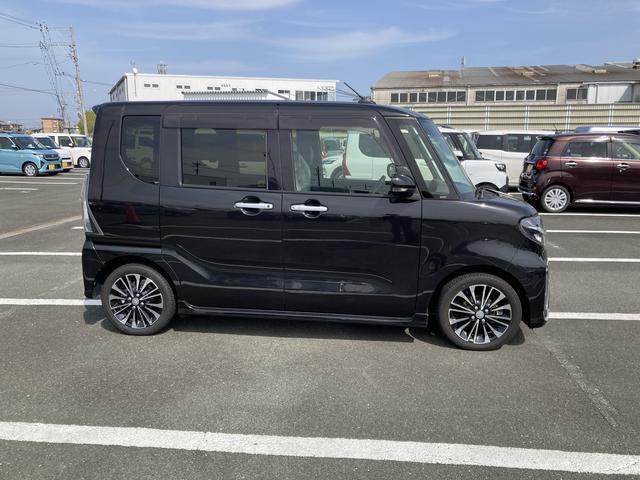 タントカスタムＲＳ１５インチアルミホイール　キーフリーシステム　プッシュボタンスタート　オートエアコン（プッシュ式）　フルＬＥＤヘッドランプ　オート格納式カラードドアミラー　本革巻ステアリングホイール（静岡県）の中古車