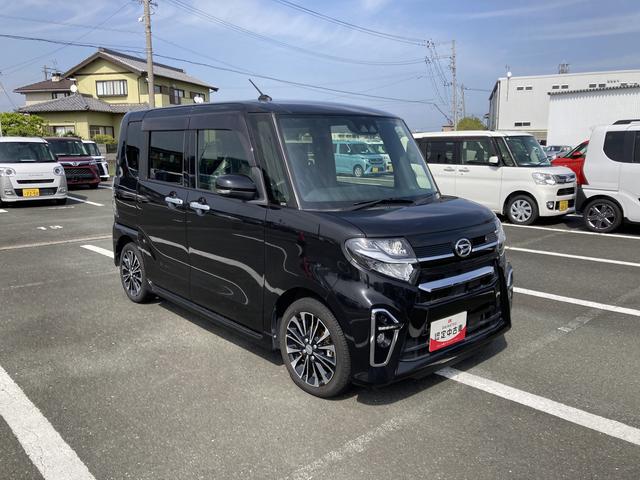 タントカスタムＲＳ１５インチアルミホイール　キーフリーシステム　プッシュボタンスタート　オートエアコン（プッシュ式）　フルＬＥＤヘッドランプ　オート格納式カラードドアミラー　本革巻ステアリングホイール（静岡県）の中古車