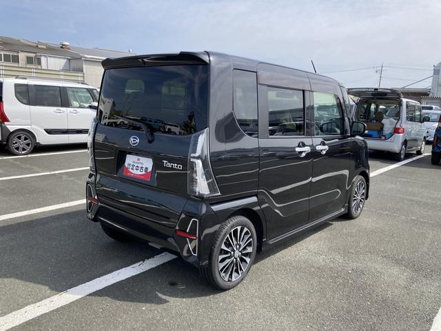 タントカスタムＲＳ１５インチアルミホイール　キーフリーシステム　プッシュボタンスタート　オートエアコン（プッシュ式）　フルＬＥＤヘッドランプ　オート格納式カラードドアミラー　本革巻ステアリングホイール（静岡県）の中古車