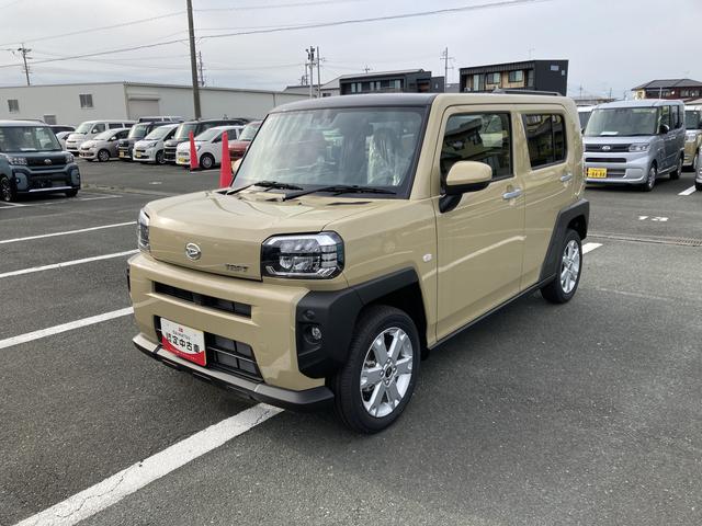 タフトＧ１５インチアルミホイール　オートレベリング機能付フルＬＥＤヘッドランプ　ＬＥＤフォグランプ　本革巻ステアリングホイール　本革巻インパネセンターシフト　ＴＦＴカラーマルチインフォメーションディスプレイ（静岡県）の中古車