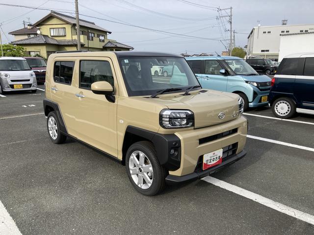 タフトＧ１５インチアルミホイール　オートレベリング機能付フルＬＥＤヘッドランプ　ＬＥＤフォグランプ　本革巻ステアリングホイール　本革巻インパネセンターシフト　ＴＦＴカラーマルチインフォメーションディスプレイ（静岡県）の中古車