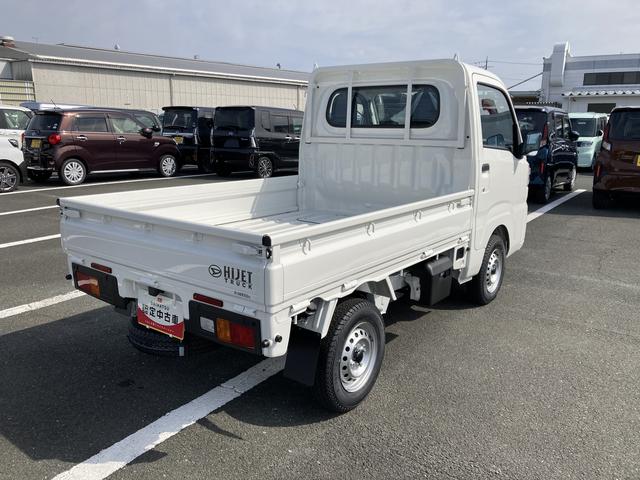 ハイゼットトラックスタンダード２ＷＤ　ＭＴ　スーパーＵＶカットガラス（フロントウィンドウ）　プリントレザーシート表皮　マニュアルエアコン　クリーンエアフィルター　電動式パワーステアリング（静岡県）の中古車