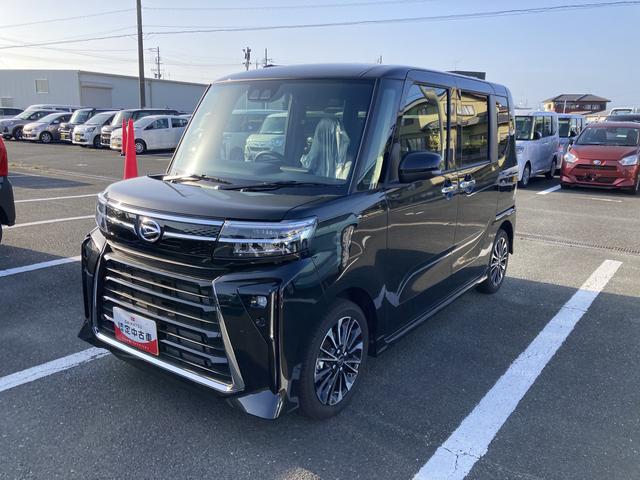 タントカスタムＲＳリミテッド１５インチアルミホイール　キーフリーシステム　プッシュボタンスタート　オートエアコン（プッシュ式）　フルＬＥＤヘッドランプ　オート格納式カラードドアミラー　本革巻ステアリングホイール（静岡県）の中古車