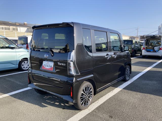 タントカスタムＲＳリミテッド１５インチアルミホイール　キーフリーシステム　プッシュボタンスタート　オートエアコン（プッシュ式）　フルＬＥＤヘッドランプ　オート格納式カラードドアミラー　本革巻ステアリングホイール（静岡県）の中古車