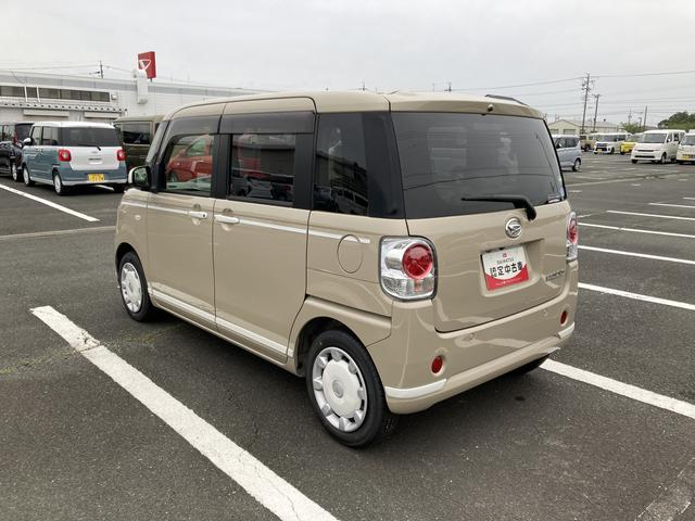 ムーヴキャンバスＧホワイトアクセントリミテッド　ＳＡIII１４インチフルホイールキャップ　ＬＥＤヘッドランプ　キーフリーシステム　両側パワースライドドア　オートエアコン（プッシュ式）　オートライト　置きラクボックス（静岡県）の中古車