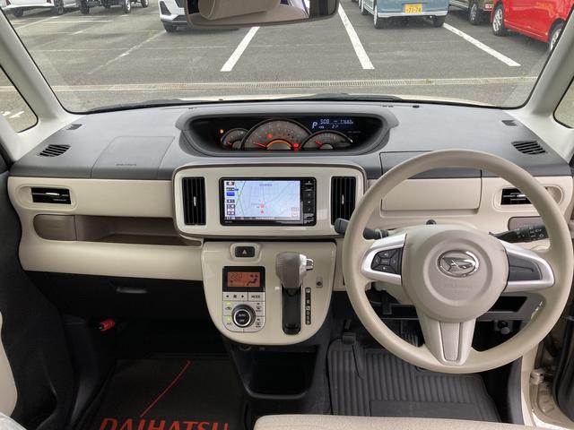 ムーヴキャンバスＧホワイトアクセントリミテッド　ＳＡIII１４インチフルホイールキャップ　ＬＥＤヘッドランプ　キーフリーシステム　両側パワースライドドア　オートエアコン（プッシュ式）　オートライト　置きラクボックス（静岡県）の中古車