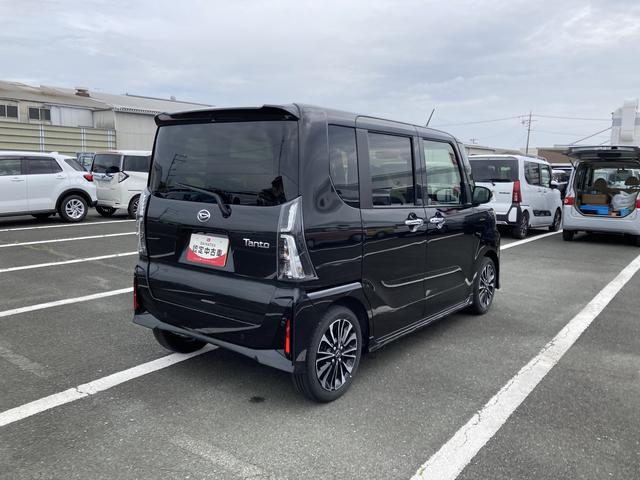 タントカスタムＲＳ１５インチアルミホイール　キーフリーシステム　プッシュボタンスタート　オートエアコン（プッシュ式）　フルＬＥＤヘッドランプ　オート格納式カラードドアミラー　本革巻ステアリングホイール（静岡県）の中古車