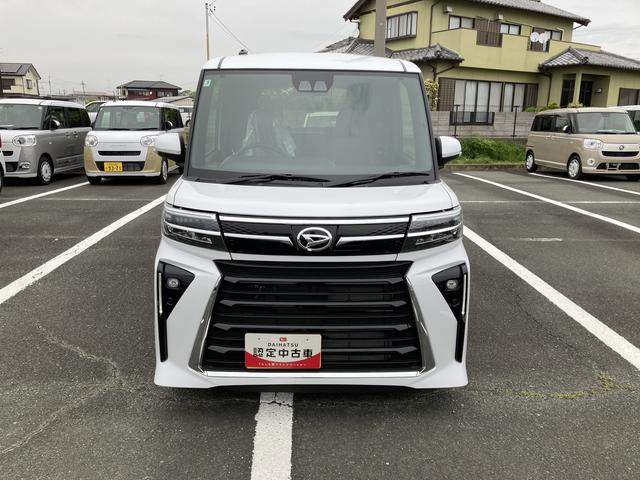 タントカスタムＲＳ１５インチアルミホイール　キーフリーシステム　プッシュボタンスタート　オートエアコン（プッシュ式）　フルＬＥＤヘッドランプ　オート格納式カラードドアミラー　本革巻ステアリングホイール（静岡県）の中古車