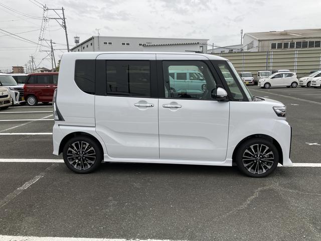 タントカスタムＲＳ１５インチアルミホイール　キーフリーシステム　プッシュボタンスタート　オートエアコン（プッシュ式）　フルＬＥＤヘッドランプ　オート格納式カラードドアミラー　本革巻ステアリングホイール（静岡県）の中古車