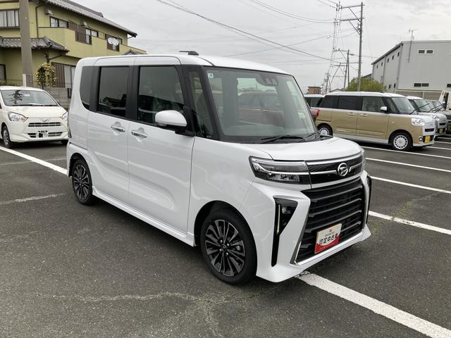 タントカスタムＲＳ１５インチアルミホイール　キーフリーシステム　プッシュボタンスタート　オートエアコン（プッシュ式）　フルＬＥＤヘッドランプ　オート格納式カラードドアミラー　本革巻ステアリングホイール（静岡県）の中古車