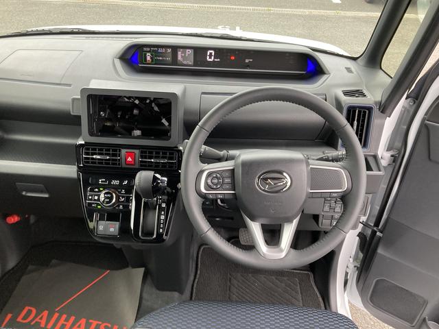 タントカスタムＲＳ１５インチアルミホイール　キーフリーシステム　プッシュボタンスタート　オートエアコン（プッシュ式）　フルＬＥＤヘッドランプ　オート格納式カラードドアミラー　本革巻ステアリングホイール（静岡県）の中古車