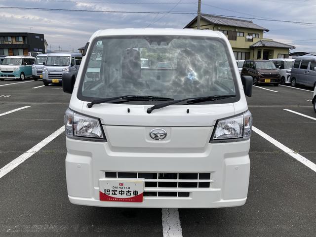 ハイゼットトラックスタンダード　元レンタカー登録２ＷＤ　ＣＶＴ　スーパーＵＶＩＲカットガラス（フロントウィンドウ）　プリントレザーシート表皮　マニュアルエアコン　電動式パワーステアリング（静岡県）の中古車