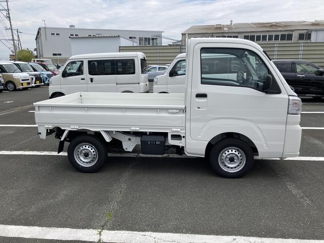 ハイゼットトラックスタンダード　元レンタカー登録２ＷＤ　ＣＶＴ　スーパーＵＶＩＲカットガラス（フロントウィンドウ）　プリントレザーシート表皮　マニュアルエアコン　電動式パワーステアリング（静岡県）の中古車