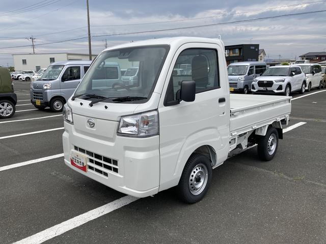 ハイゼットトラックスタンダード　元レンタカー登録２ＷＤ　ＣＶＴ　スーパーＵＶＩＲカットガラス（フロントウィンドウ）　プリントレザーシート表皮　マニュアルエアコン　電動式パワーステアリング（静岡県）の中古車