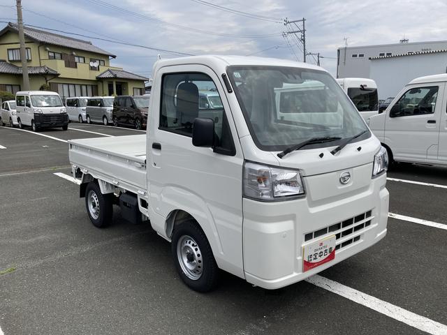ハイゼットトラックスタンダード　元レンタカー登録２ＷＤ　ＣＶＴ　スーパーＵＶＩＲカットガラス（フロントウィンドウ）　プリントレザーシート表皮　マニュアルエアコン　電動式パワーステアリング（静岡県）の中古車