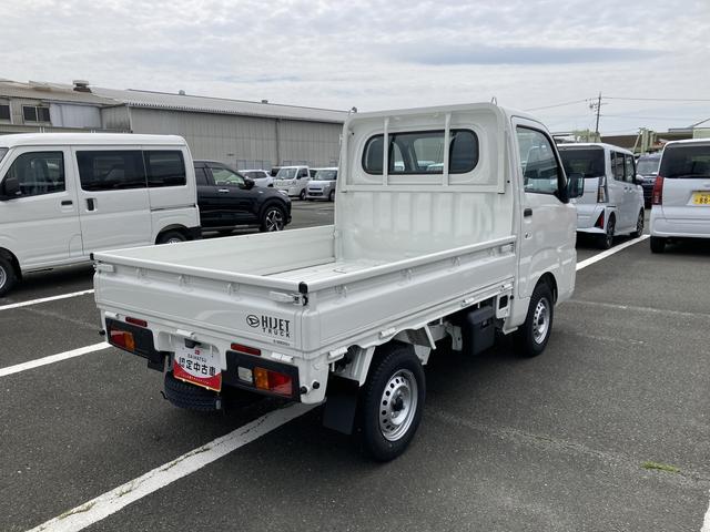 ハイゼットトラックスタンダード　元レンタカー登録２ＷＤ　ＣＶＴ　スーパーＵＶＩＲカットガラス（フロントウィンドウ）　プリントレザーシート表皮　マニュアルエアコン　電動式パワーステアリング（静岡県）の中古車