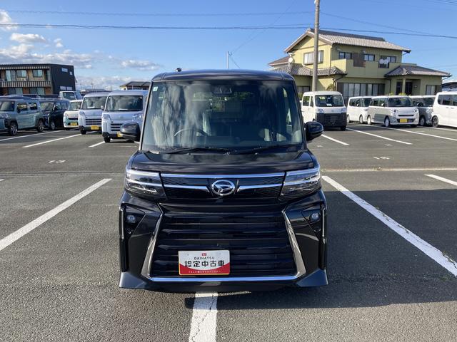 タントカスタムX14インチアルミホイール 大型エアロバンパー フルLEDヘッドランプ オート格納式カラードドアミラー 両側パワースライドドア キーフリーシステム プッシュボタンスタート(静岡県)の中古車