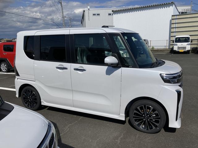 タントカスタムRS15インチアルミホイール キーフリーシステム プッシュボタンスタート オートエアコン(プッシュ式) フルLEDヘッドランプ オート格納式カラードドアミラー 本革巻ステアリングホイール(静岡県)の中古車