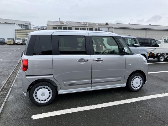 ムーヴキャンバスストライプスG14インチフルホイールキャップ LEDヘッドランプ LEDフォグランプ ホっとカップホルダー 両側パワースライドドア キーフリーシステム プッシュボタンスタート UVカットガラス(静岡県)の中古車