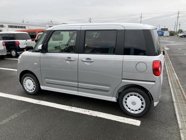 ムーヴキャンバスストライプスＧ１４インチフルホイールキャップ　ＬＥＤヘッドランプ　ＬＥＤフォグランプ　ホっとカップホルダー　両側パワースライドドア　キーフリーシステム　プッシュボタンスタート　ＵＶカットガラス（静岡県）の中古車