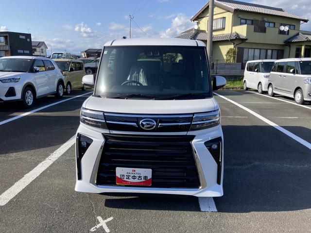 タントカスタムX14インチアルミホイール 大型エアロバンパー フルLEDヘッドランプ オート格納式カラードドアミラー 両側パワースライドドア キーフリーシステム プッシュボタンスタート(静岡県)の中古車