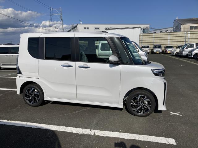 タントカスタムX14インチアルミホイール 大型エアロバンパー フルLEDヘッドランプ オート格納式カラードドアミラー 両側パワースライドドア キーフリーシステム プッシュボタンスタート(静岡県)の中古車