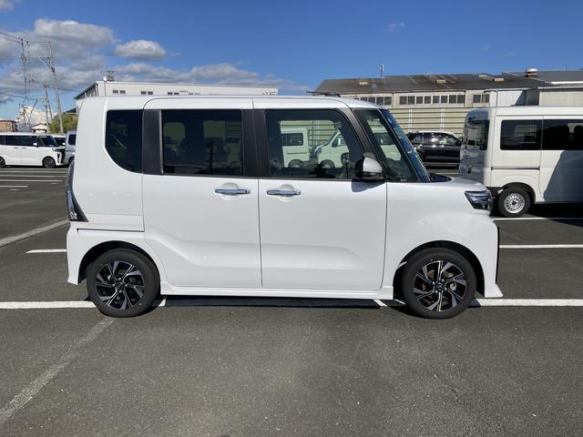 タントカスタムＸ１４インチアルミホイール　大型エアロバンパー　フルＬＥＤヘッドランプ　オート格納式カラードドアミラー　両側パワースライドドア　キーフリーシステム　プッシュボタンスタート（静岡県）の中古車
