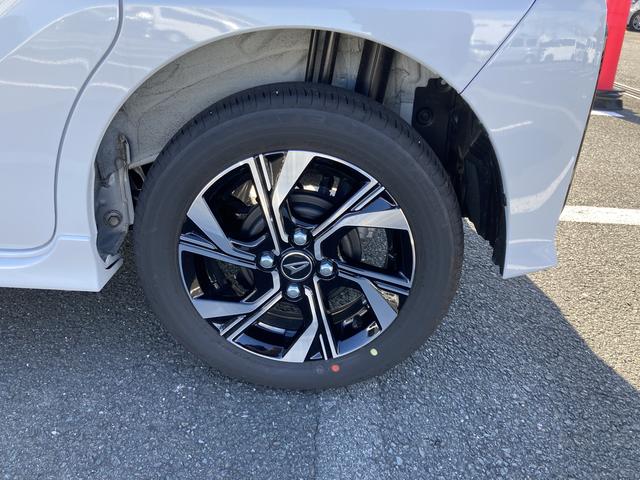 タントカスタムＸ１４インチアルミホイール　大型エアロバンパー　フルＬＥＤヘッドランプ　オート格納式カラードドアミラー　両側パワースライドドア　キーフリーシステム　プッシュボタンスタート（静岡県）の中古車