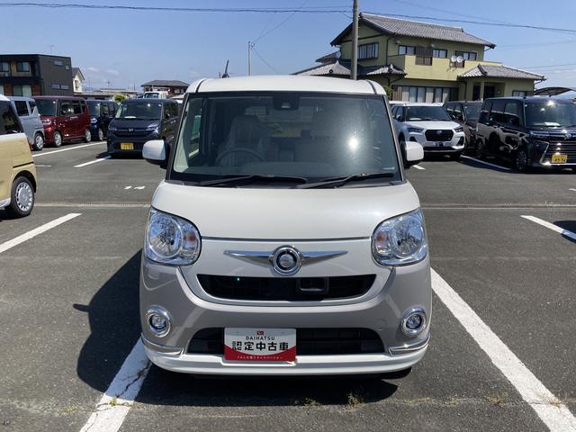 ムーヴキャンバスＸリミテッドメイクアップ　ＳＡII１４インチフルホイールキャップ　キーフリーシステム　両側パワースライドドア　オートエアコン（プッシュ式）　オートライト　置きラクボックス（静岡県）の中古車