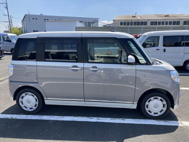 ムーヴキャンバスＸリミテッドメイクアップ　ＳＡII１４インチフルホイールキャップ　キーフリーシステム　両側パワースライドドア　オートエアコン（プッシュ式）　オートライト　置きラクボックス（静岡県）の中古車