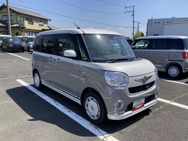 ムーヴキャンバスＸリミテッドメイクアップ　ＳＡII１４インチフルホイールキャップ　キーフリーシステム　両側パワースライドドア　オートエアコン（プッシュ式）　オートライト　置きラクボックス（静岡県）の中古車