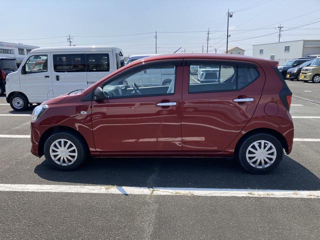 ミライースＬ　ＳＡIII１３インチフルホイールキャップ　マルチリフレクターハロゲンヘッドランプ　可倒式ドアミラー　自発光式デジタルメーターアンバーイルミネーションメーター　マニュアルエアコン（ダイヤル式）　キーレスエントリー（静岡県）の中古車